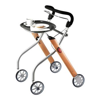 Foto van Binnenrollator Let's go Beuken-Zilver