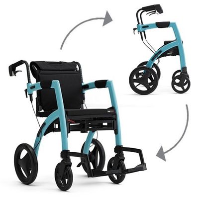 Rollator Rolstoel Duo Rollz Motion Island Blue Rollator Rolstoel Duo Rollz Motion Island Blue