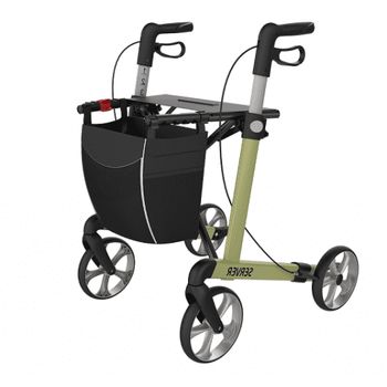 Lichtgewicht rollator Server Olijfgroen Large Foto van Lichtgewicht rollator Server Olijfgroen Large