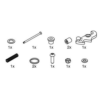 Foto van Opklapbeveiliging (servicekit) Gemino rollator
