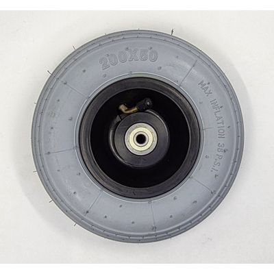 Wiel 200x50mm (8x2 inch) Luchtband grijs Wiel 200x50mm (8x2 inch) Luchtband grijs