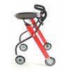 Afbeelding van Binnenrollator Let's Go Rood-Zwart