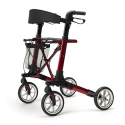 Rollator Lichtgewicht Quadri Light Rood