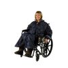 Afbeelding van Poncho voor rolstoel en scootmobiel met mouwen blauw