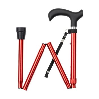 Foto van Wandelstok opvouwbaar rood