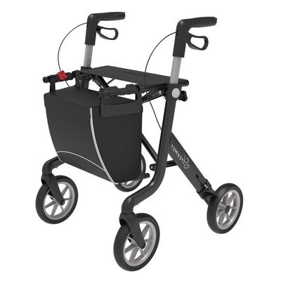 Ultra lichtgewicht rollator Streamer Zwart Medium Ultra lichtgewicht rollator Streamer Zwart Medium