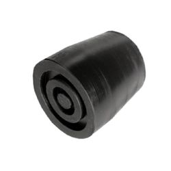 Dop wandelstok 25 mm Zwart