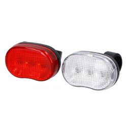 Rollator / rolstoel verlichting LED Luxe (set wit + rode lamp)