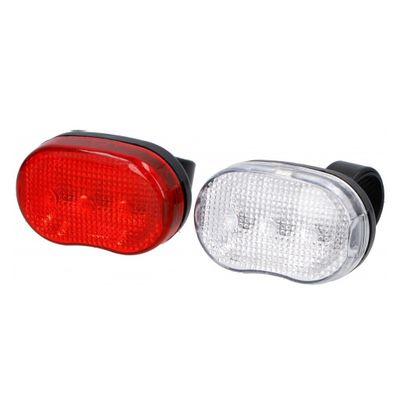 Rollator / rolstoel verlichting LED Luxe (set wit + rode lamp)