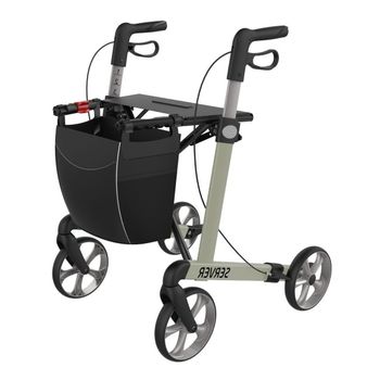 Lichtgewicht rollator Server Champagne Medium Foto van Lichtgewicht rollator Server Champagne Medium
