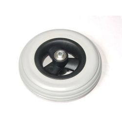 Wiel 175x45mm (7x1.3/4 inch) massief grijs