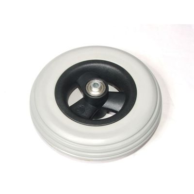 Wiel 175x45mm (7x1.3/4 inch) massief grijs Wiel 175x45mm (7x1.3/4 inch) massief grijs