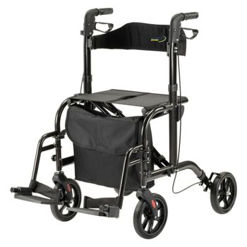 Foto van Rollator en Rolstoel Duo Zwart