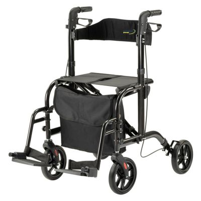 Rollator en Rolstoel Duo Zwart