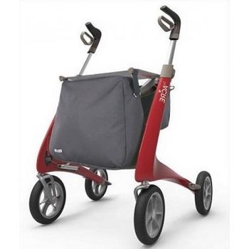 Foto van Ultra Lichtgewicht Carbon Rollator by Acre (4.9 kg) Rood (breed model)