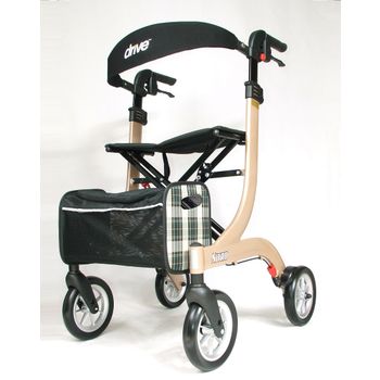 Foto van Lichtgewicht rollator Nitro Champagne LARGE met ultra soft wielen 