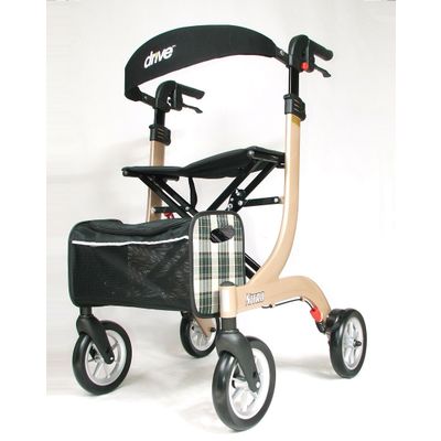 Lichtgewicht rollator Nitro Champagne LARGE met ultra soft wielen 