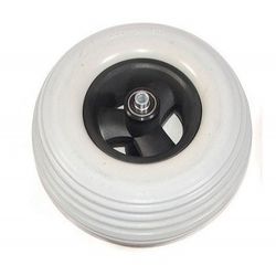Wiel 200x50mm (8x2 inch) Massief grijs