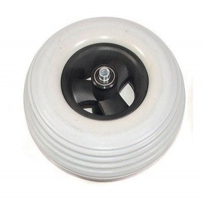Wiel 200x50mm (8x2 inch) Massief grijs