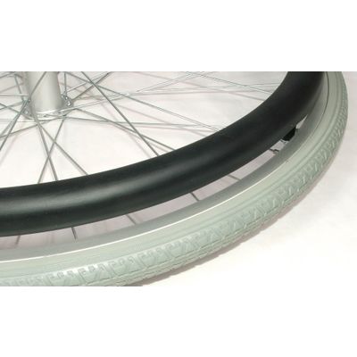 Hoepelovertrek ZWART voor 24 inch rolstoelwiel (per stuk)