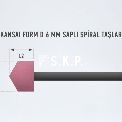 Kansai Form D 6mm Saplı Taşlar