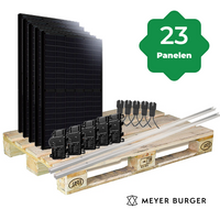 23 Zonnepanelen 8740Wp Meyer Burger Schuin Dak Dakpanplaten Landscape/Enphase IQ8+ Micro-Omvormer