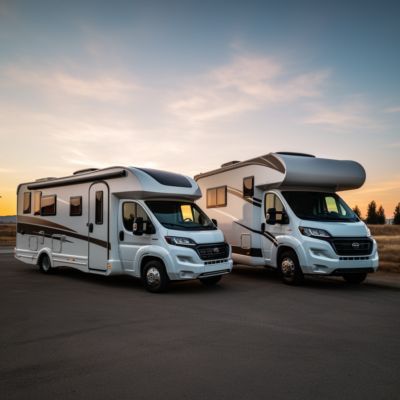 2 campers naast elkaar geparkeerd | CozyCamperVans.nl