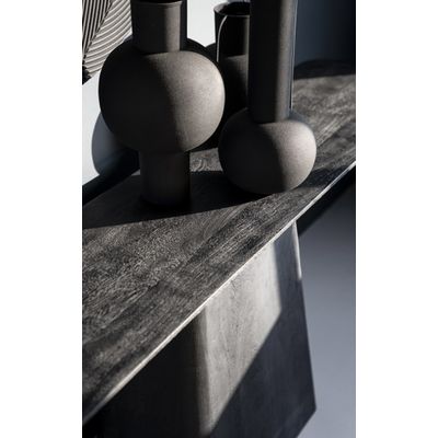 Tweede foto van Eleonora - Sidetable Aron 180 x 40 zwart