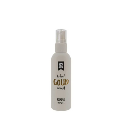 Foto van 100% LEUK - roomspray je bent goud waard