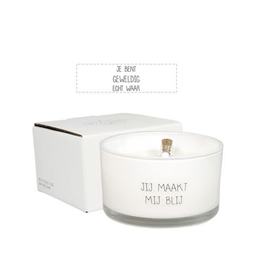 Tweede foto van MY FLAME LIFESTYLE - Sojakaars - Jij maakt mij blij 