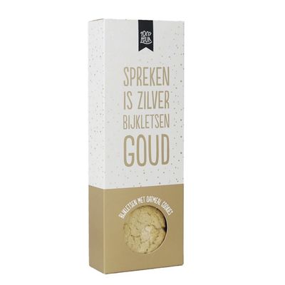 Foto van 100% LEUK - Spreken is zilver bijkletsen goud - Oatmeal Cookies