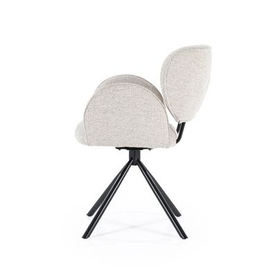 Tweede foto van Eleonora - Stoel Rosalin - Taupe Moon