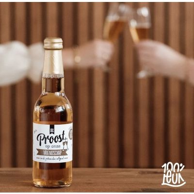Tweede foto van 100% LEUK - Appelsap - Proost op onze vriendschap