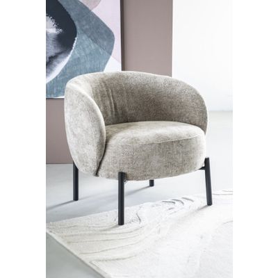 Tweede foto van By Boo - Lounge Chair Oasis - Taupe