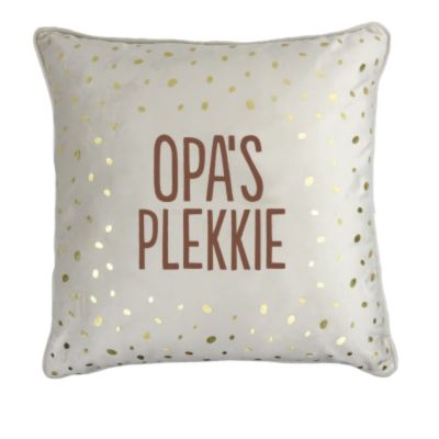 Foto van 100% LEUK - Sierkussen - Opa’s plekkie