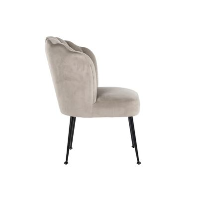 Tweede foto van Richmond - Stoel Pippa - Khaki Velvet / Black