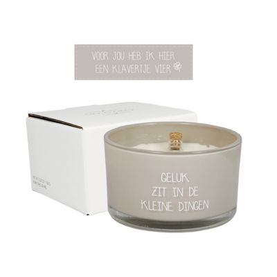 Tweede foto van MY FLAME LIFESTYLE - Sojakaars - Geluk zit in de kleine dingen