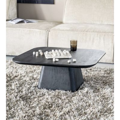Tweede foto van Eleonora - Salontafel Aron vierkant 80 x 80 zwart
