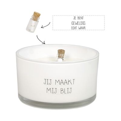 Foto van MY FLAME LIFESTYLE - Sojakaars - Jij maakt mij blij 