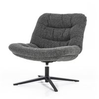 Eleonora - Fauteuil Danica antraciet Baquer