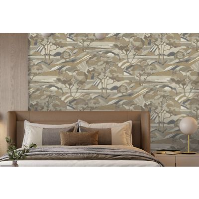 Foto van HookedOnWalls - Behang Natural Chic - Mount Etna