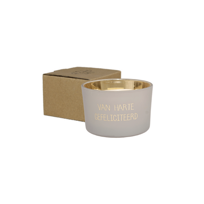 Tweede foto van MY FLAME LIFESTYLE - Sojakaars - Van harte gefeliciteerd - Amber's secret