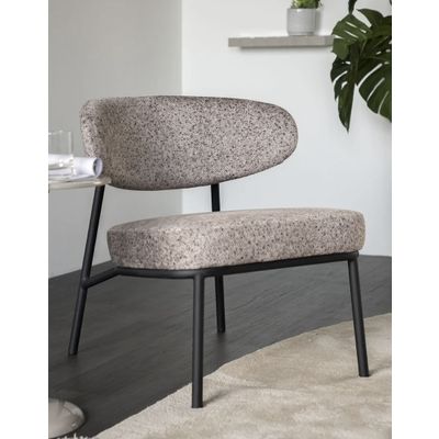Tweede foto van By Boo - Lounge Chair Jari - Taupe