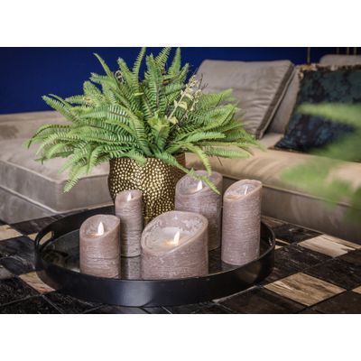 Tweede foto van PTMD - Ledkaars - Bruin - L