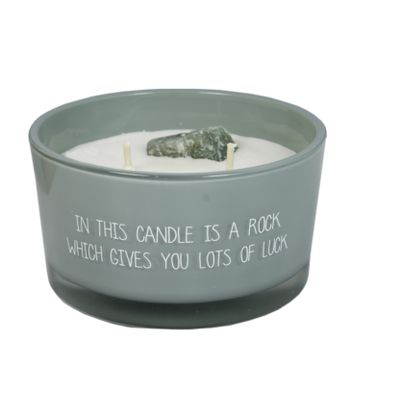 Foto van MY FLAME LIFESTYLE - Sojakaars - In this candle is a rock which gives you lots of luck