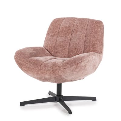 Foto van By Boo - Fauteuil Derby Draaibaar - Old pink