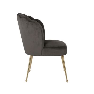 Tweede foto van Richmond - Stoel Pippa - Stone Velvet / Gold