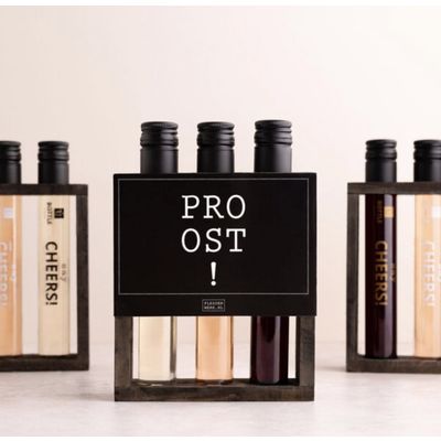 Tweede foto van FLESSENWERK - Proost! - Wijntubes In Rekje