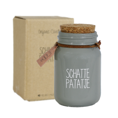 Tweede foto van MY FLAME LIFESTYLE - Sojakaars - Schattepatatje - Minty bamboo