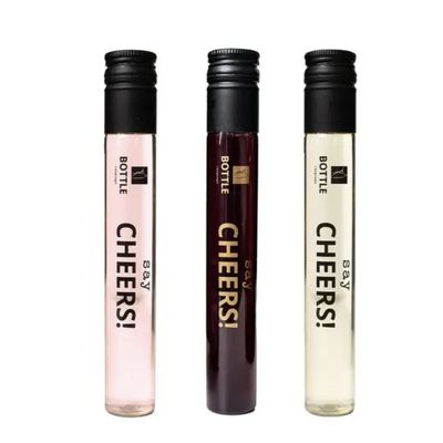 Tweede foto van FLESSENWERK - De keuze is groot! - Wijngift tubes in rekje